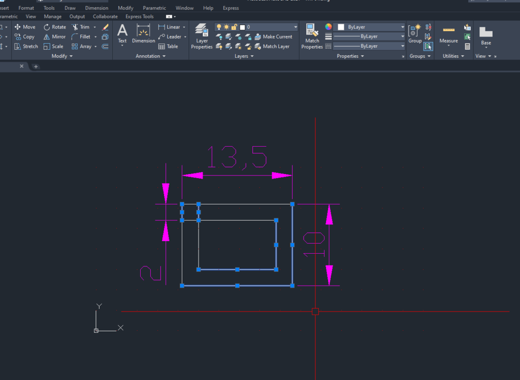 4. วัตถุก็จะแยกจากกัน ถึงจะสามารถกำหนดสีเส้น หรือ ความหนาได้