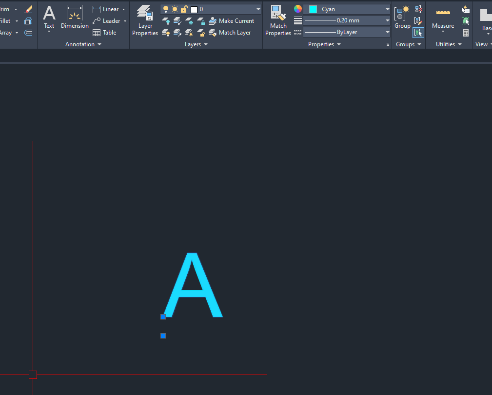 7. พิมพ์ข้อความที่ต้องการ เมื่อเอาเม้าชี้จะมีจุดที่ใช้ลาก ด้านล่างซ้ายตามที่กดหนดไว้