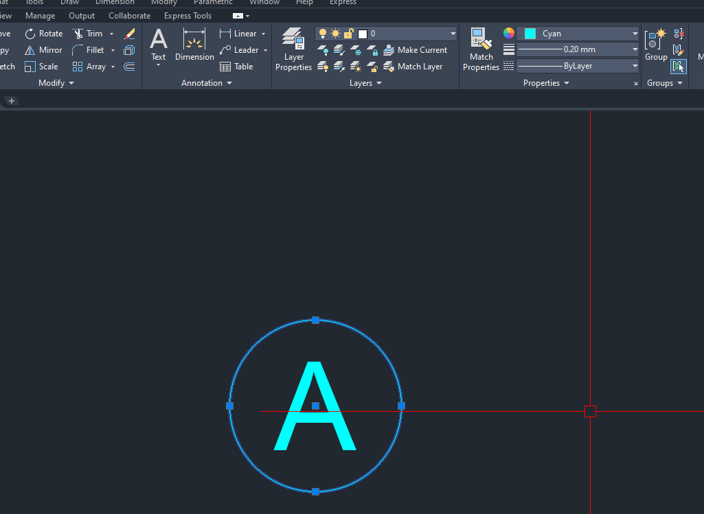 ก็จะได้กรอบล้อมรอบตัวอักษร เอาไว้ทำ grid line กันแล้วครับ