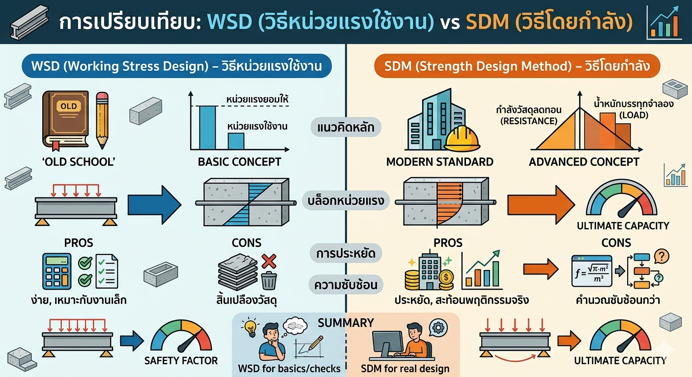Sdm Ranking บทสรุป WSD vs SDM and ASD vs LRFD - CIVIL-DIARY.com