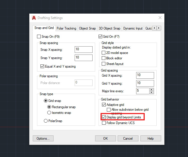 อาเครื่องหมาย-ถูก-หน้า-Display-grid-beyond-Limites-ออก